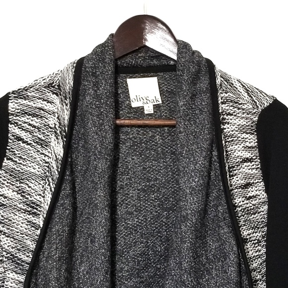 Olive & Oak Draped Open Cardigan - Picture 3 of 8